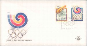 Aruba, Worldwide First Day Cover, Olympics