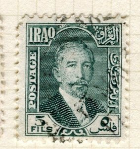 IRAQ; 1932 early Faisal new currency issue fine used Shade of 5f. value