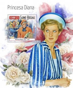 Guinea-Bissau - 2019 Princess Diana - Stamp Souvenir Sheet - GB190307b