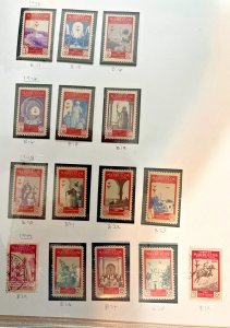 Spanish Morocco stamps: Scott B14-29, 32-34, 36, 39-41, 43, 45