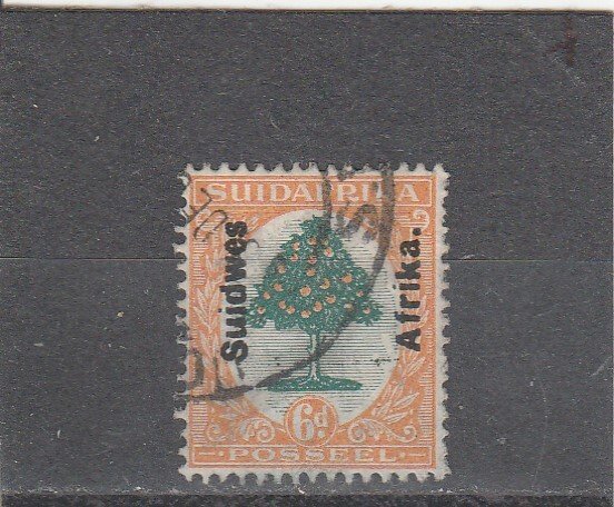South West Africa  Scott#  87b  Used  (1926 Overprinted)