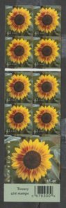 U.S. Scott Scott #4347a Sunflowers Stamps - Mint NH Booklet Pane