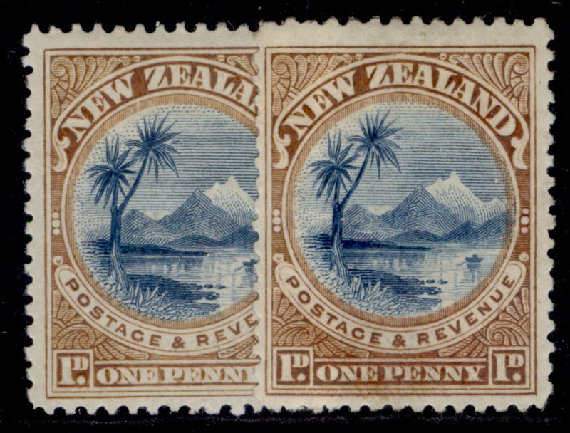 NEW ZEALAND QV SG247 + 247d, 1d SHADE VARIETIES, M MINT. Cat £13.