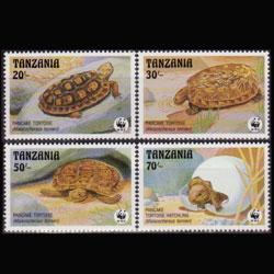 TANZANIA 1993 - Scott# 1004-7 WWF-Turtles Set of 4 NH