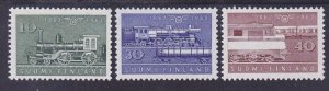 Finland 388-90 MNH 1962 Centenary Finnish State Railways Full set of 3 VF-XF