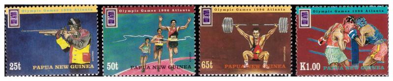PAPUA NEW GUINEA 1996 Olympic games Atlanta Scott 898-901 complete set MNH