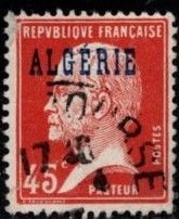 Algeria - #21 Louis Pasteur Overprinted  - Used