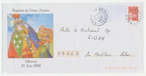 Postal stationery / PAP France 2001 Baptism of the giant