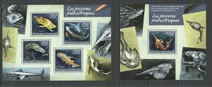 B0514 2014 Central Africa Prehistoric Fishes Fauna Kb+Bl Mnh