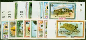 Anguilla 1976 New Constitution Set of 16 SG223-240 Very Fine MNH