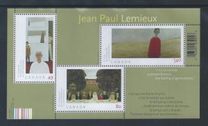 Art Canada: Lean-Paul Lemieux #2068 Souvenir Sheet MNH8