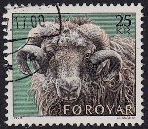 Faroe Islands - 1979 - Scott #42 - used - Ram