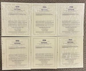 6 Scott National (US) stamp supplements for stamps 2021