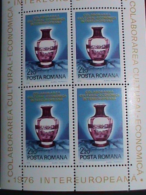 ​Romania Stamp:1976: Intereuropa Cultural Economic S/S sheet #16