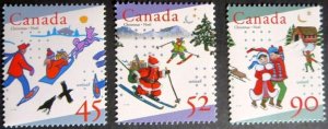 CANADA  Sc# 1627-1629  CHRISTMAS 1996  Cpl set of 3  1996  MNH mint