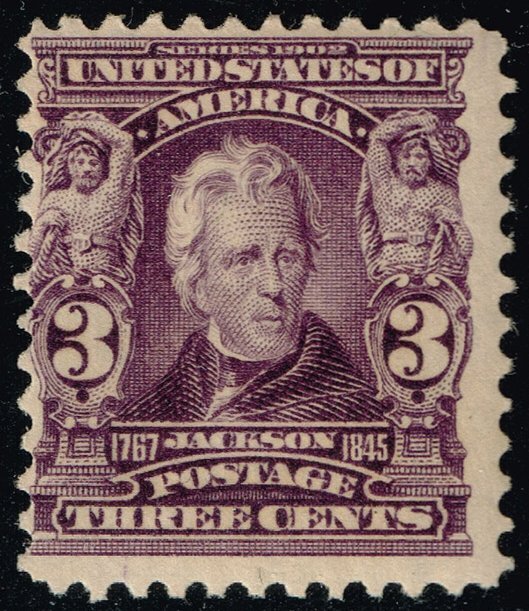 US #302 Andrew Jackson; MNH (2Stars)