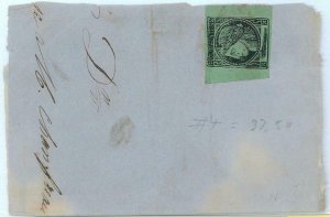 BK1795 - ARGENTINA - POSTAL HISTORY - CORRIENTES  Jalil # 5A sobre FRAGMENTO