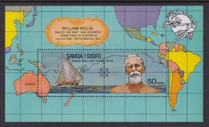 Samoa 406a Map Souvenir Sheet MNH VF