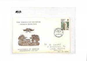 AJ53 1978 The USA Museum Bath Bicentennial of American Independence Bristol GB