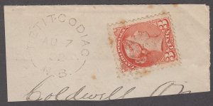 New Brunswick Split Ring Town Cancel, Petitcodiac, AU 7, 82