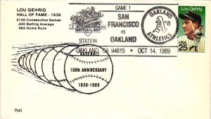 1989 Baseball World Series Giants & A’s Baseball – Pohl Cachet – Aps
