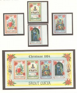 St. Lucia #702-705a Mint (NH) Single (Complete Set)