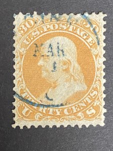 US Stamps-SC# 71 - Used  - CV = $265.00