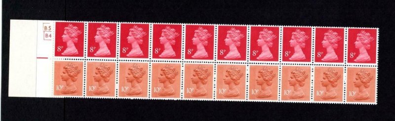 CHRISTMAS 1979 BOOKLET MISCUT CYL B5 B4 pB23 DOT (DOT OMITTED) MCC £145 SG £200