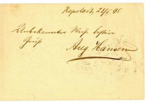 Seapost, 1898 MSP Postal Stationery with MSP No.11, Seeadler, Capetown