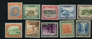 ? #94-103, #103 is used, NIUE, OCEANIA Cat$14 Mint hinged stamps