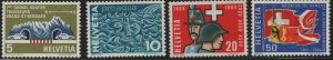 SWITZERLAND, 434-437, MNH, Europa Issue