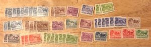 Indonesia Scott#424-431, 450-456 Unused Group of 50 F/VF to XF Cat. $14.90