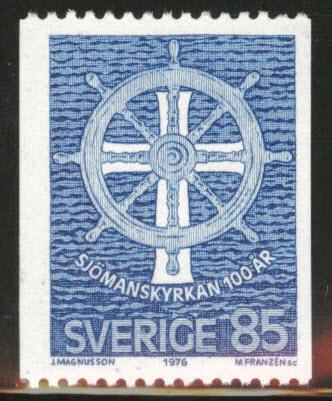 SWEDEN Scott 1171 MNH** 1976 seamens church stamp