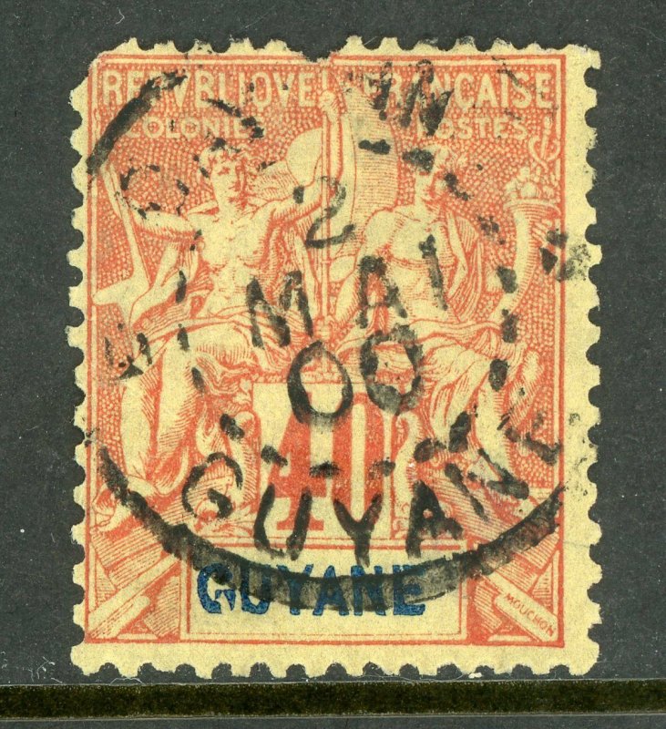 Guyane 1892 French Guiana 40¢ Scott #45 VFU H335