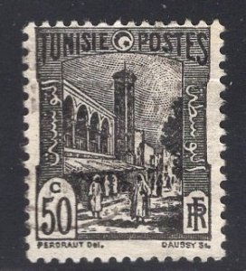 Tunisia   #87  MH  1926  mosque Tunis  50c  black