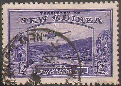NEW GUINEA #C44 USED (NOTE: TWO SMALL PIN HOLES)
