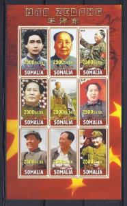 SOMALIA - China Chairman Mao Zedong Imperf. S/S MNH 