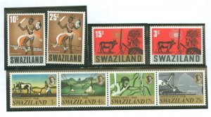 Swaziland #134-137/142a Mint (NH) Single (Complete Set)