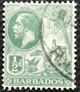 Barbados #117 Used Single King George V L21