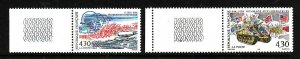 France-Sc#2428-9-Unused NH set-WWII-D-Day Anniversary-1994-