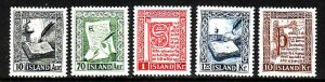 Iceland-Sc#278-82-unused NH set-1953-
