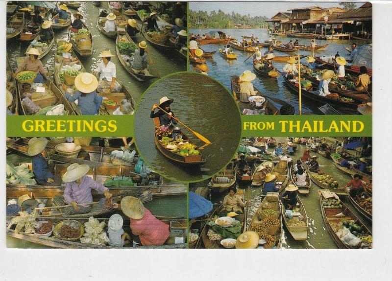 Thailand 1998 Greetings from Thailand pic Airmail Dragons Stamp Card Ref 29133