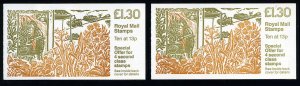 British Commonwealth - Great Britain, Booklets SGFL9A-B Cat£11, 1987 Ideas f...