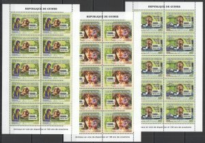 A1028 2007 Guinea Fauna Endangered Animals & Scouting ! 10Set Mnh