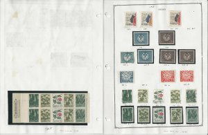 Sweden Stamp Collection on 25 Pages, 1968-1971 All Identified, JFZ