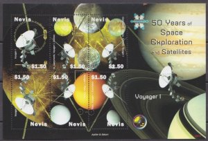2008 Nevis 2296-301KL 50 years of space exploration and satellites. 8,00 €