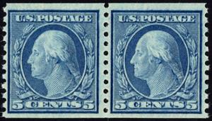 Scott #496 Pair, Mint, OG, NH, Dealer Graded F-VF