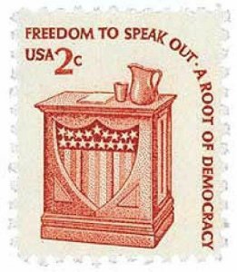 1975 -1981 Freedom of Speech Single 2c Postage Stamp - Sc# 1582 - MNH,OG cx474