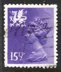 STAMP STATION PERTH Wales #WMH27 QEII Definitive Used 1971-1993