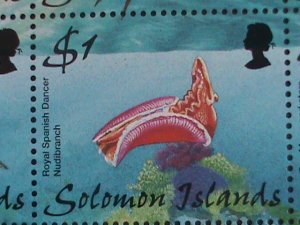 SOLOMON ISLAND -1999 SC#874 MARINE LIFE- PHILEXFRANCE'99 STAMP SHOW- S/S